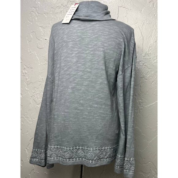 NWT Caite Embroidered Love Top Turtle Neck Sweater Size S Athleta - Picture 4 of 10